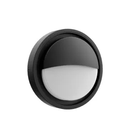 Applique étanche 24W LIPER rond - Lampe de surface rond Liper noire résistante aux intempéries 6500K IP65 24 W - lampe toilette,