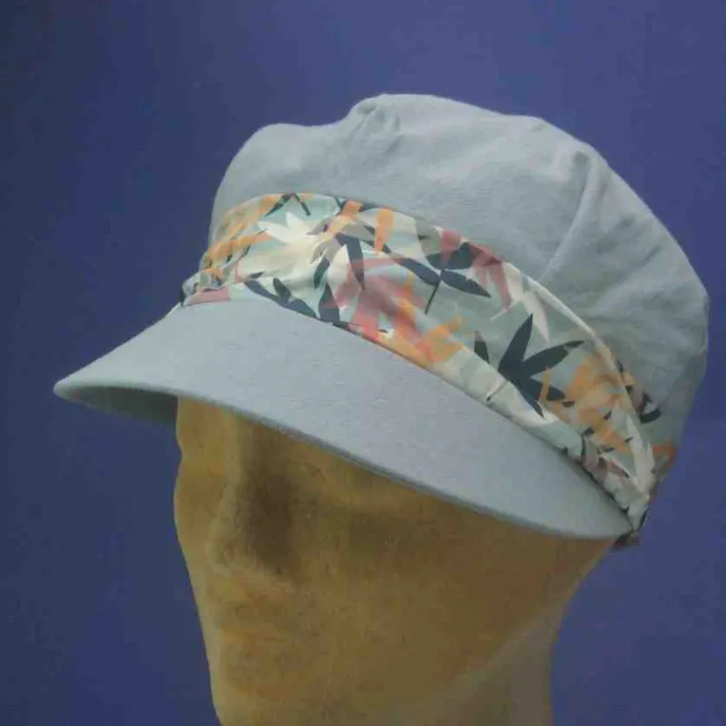 Casquette en coton organique couleur océan | Casquette d'été femme