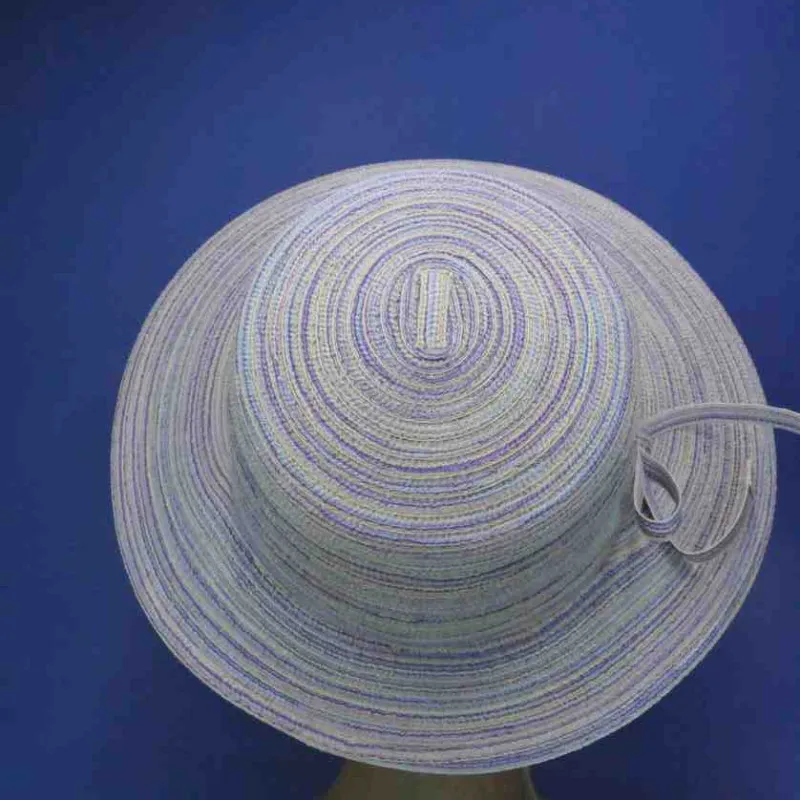 Casquette en tressage de coton couleur lavande | Chapeau d'été femme