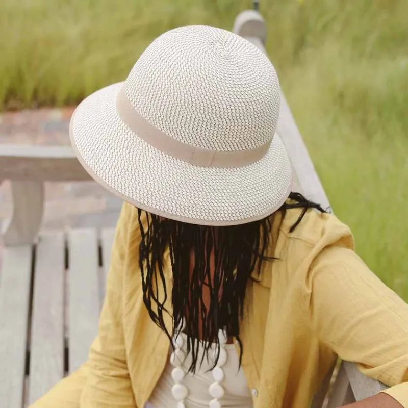 Chapeau Petit Breton anti-UV couleur beige | Chapeau d'été femme