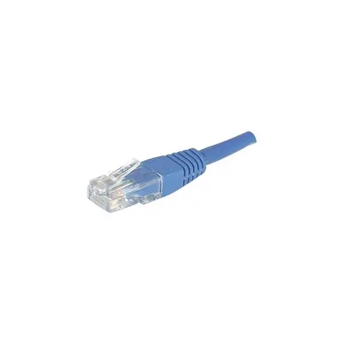 Cordon RJ45 categorie 5e U/UTP bleu - 0,3 m