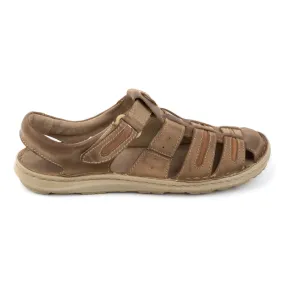 Olivier Sandales d'été en cuir pour hommes 230MA beige