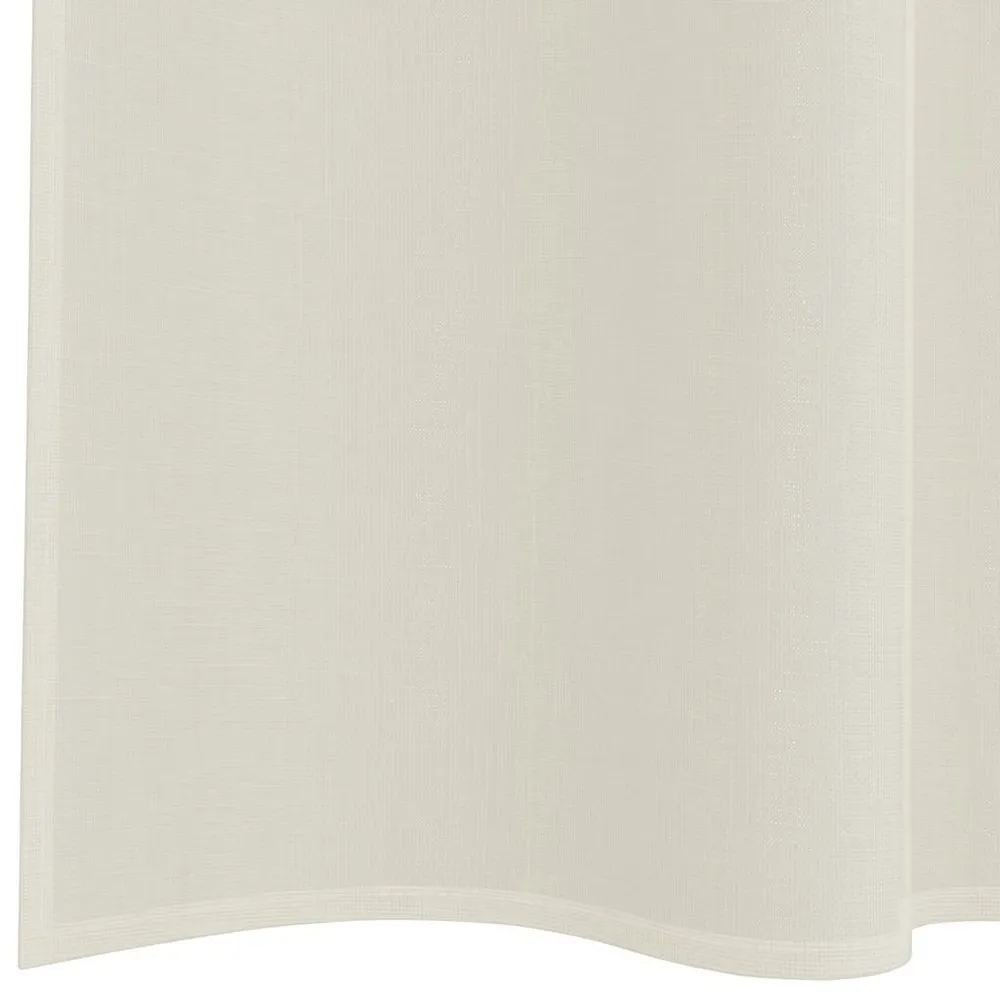 Rideaux en voile avec passants 2 pcs crème