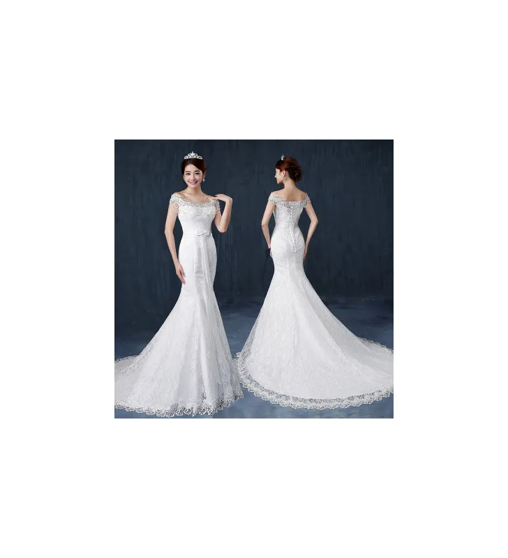 Robe sirène avec traîne