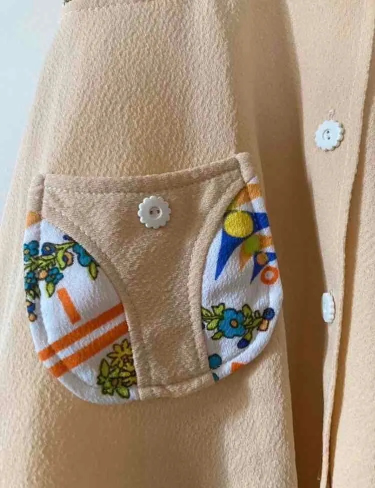 Robe évasée à motifs
