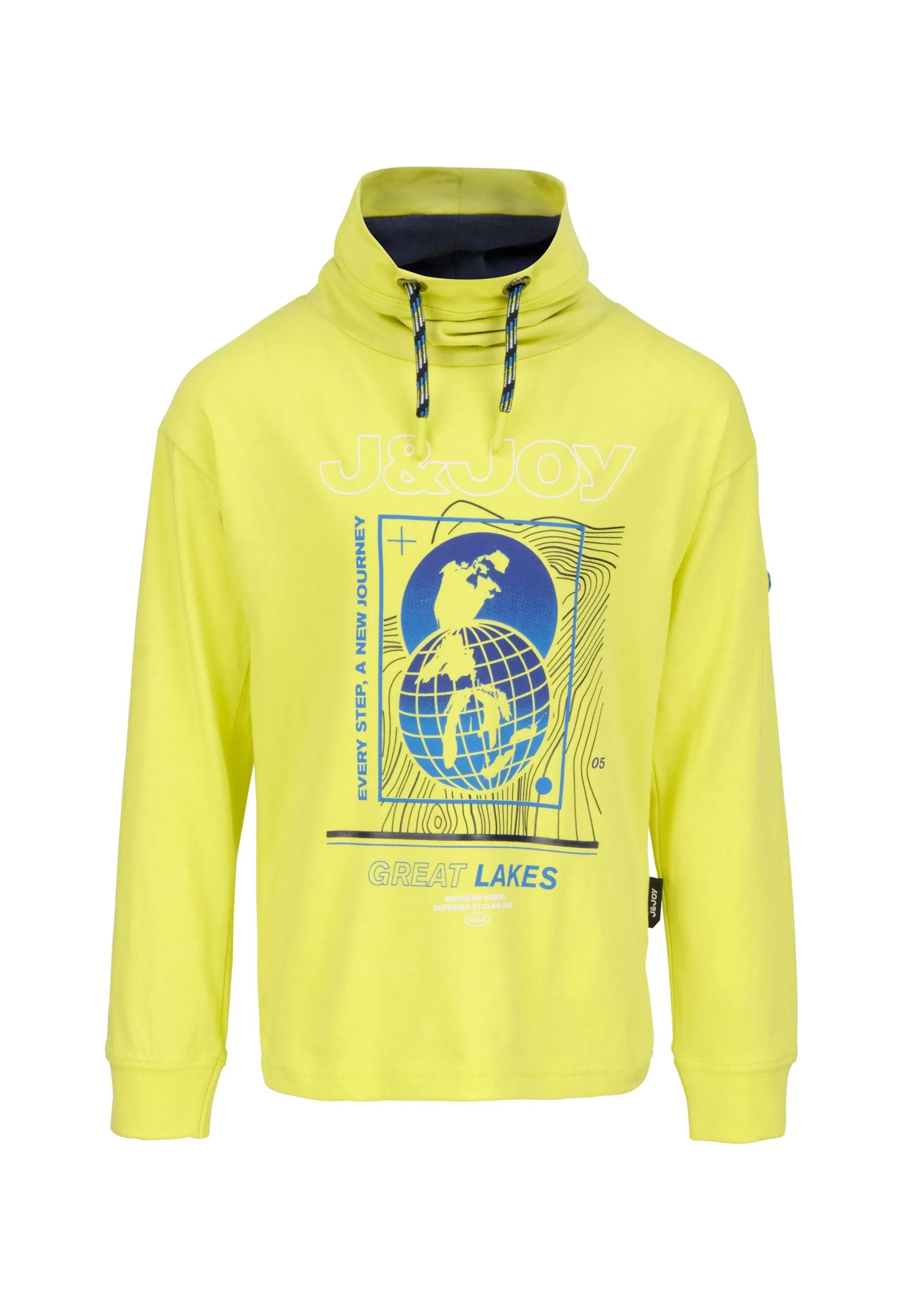 T-Shirt garon jaune citron avec logo Great Lakes