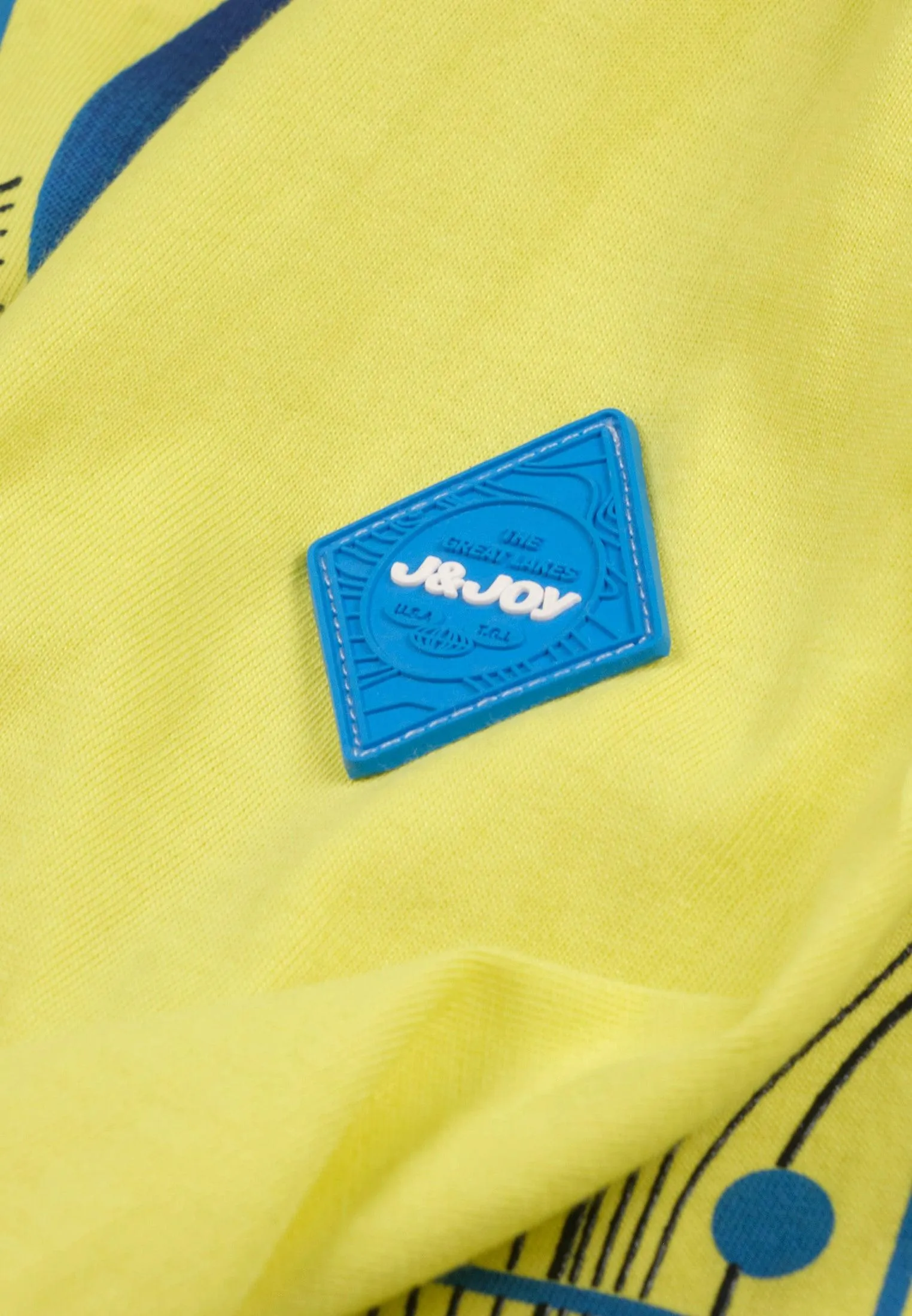 T-Shirt garon jaune citron avec logo Great Lakes