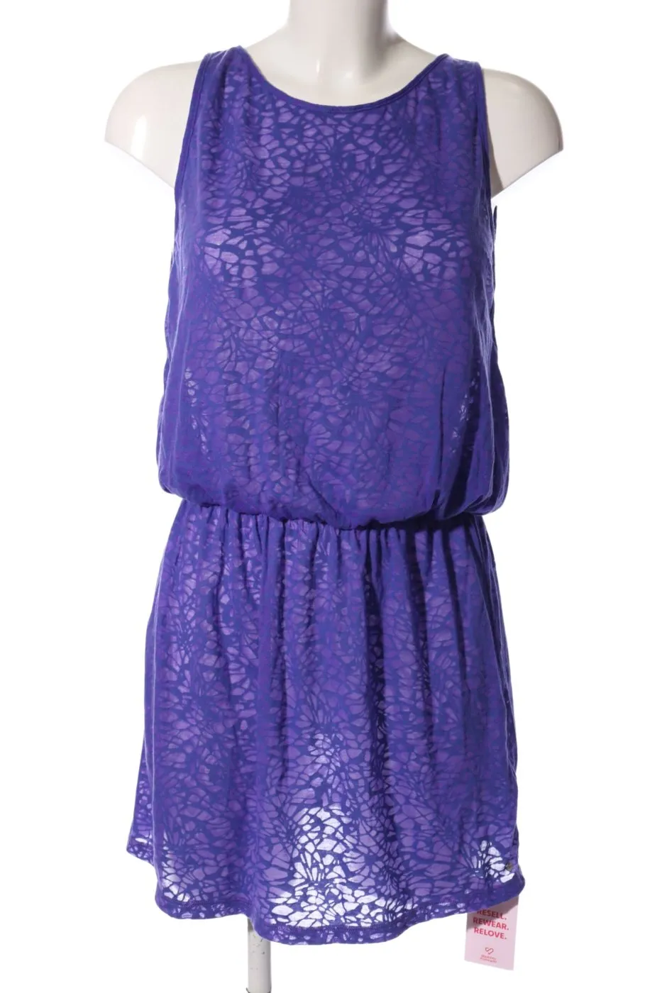 track & field Robe d'été violet imprimé allover style décontracté